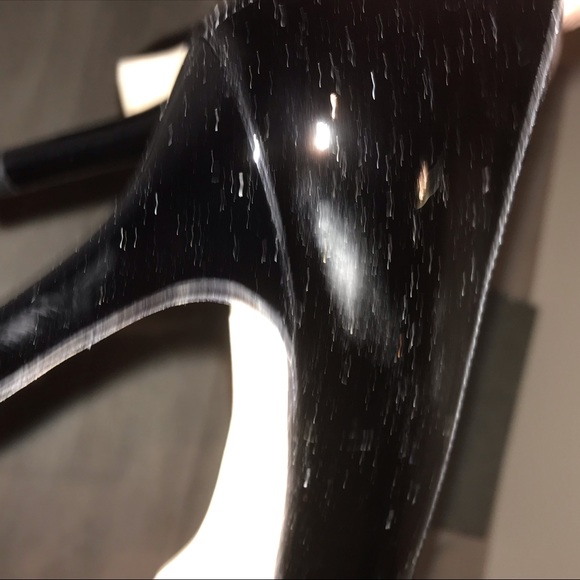 Via Spiga peep toe black patent pump - Picture 5 of 5